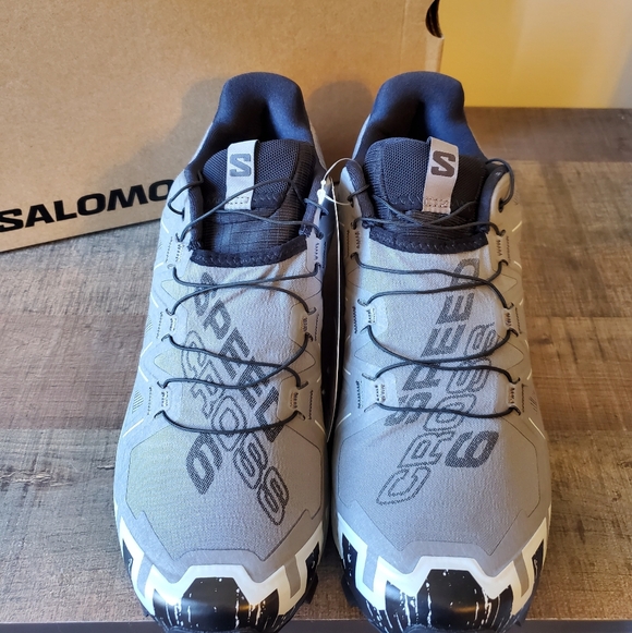 Salomon Speedcross 6 Quiet Shade/Black/Pearl Blue Running Shoe Men's US Size 10 - Picture 4 of 9